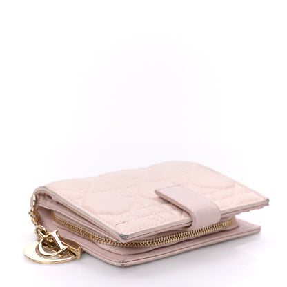 Christian Dior Lambskin Cannage Lady Dior Eden Wallet Light Pink 4 of 9