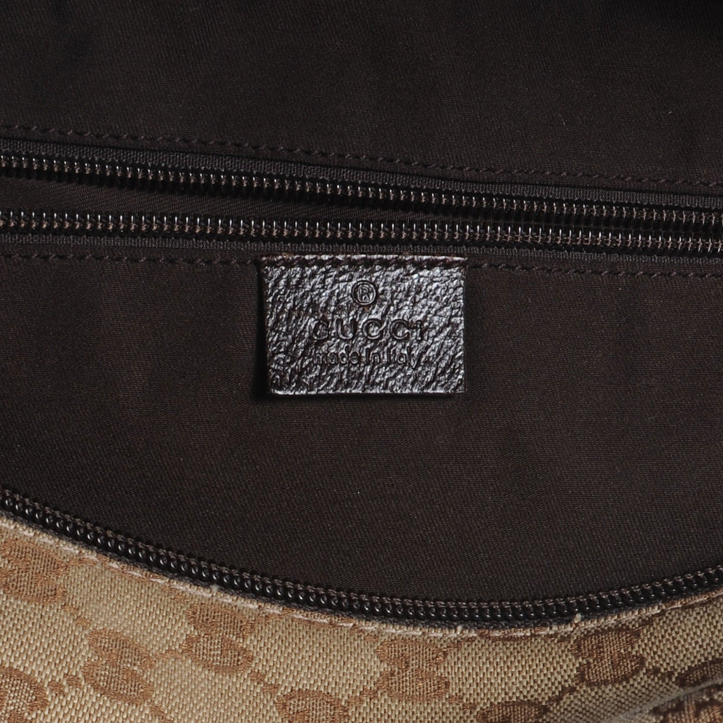 GG Monogram Web Large Collapsible Carry On Duffle Beige Brown