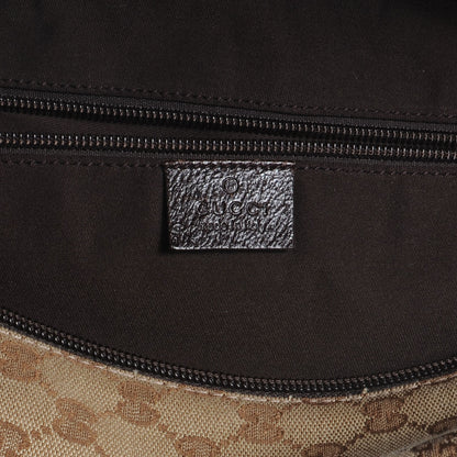 Gucci GG Monogram Web Large Collapsible Carry On Duffle Beige Brown 6 of 7