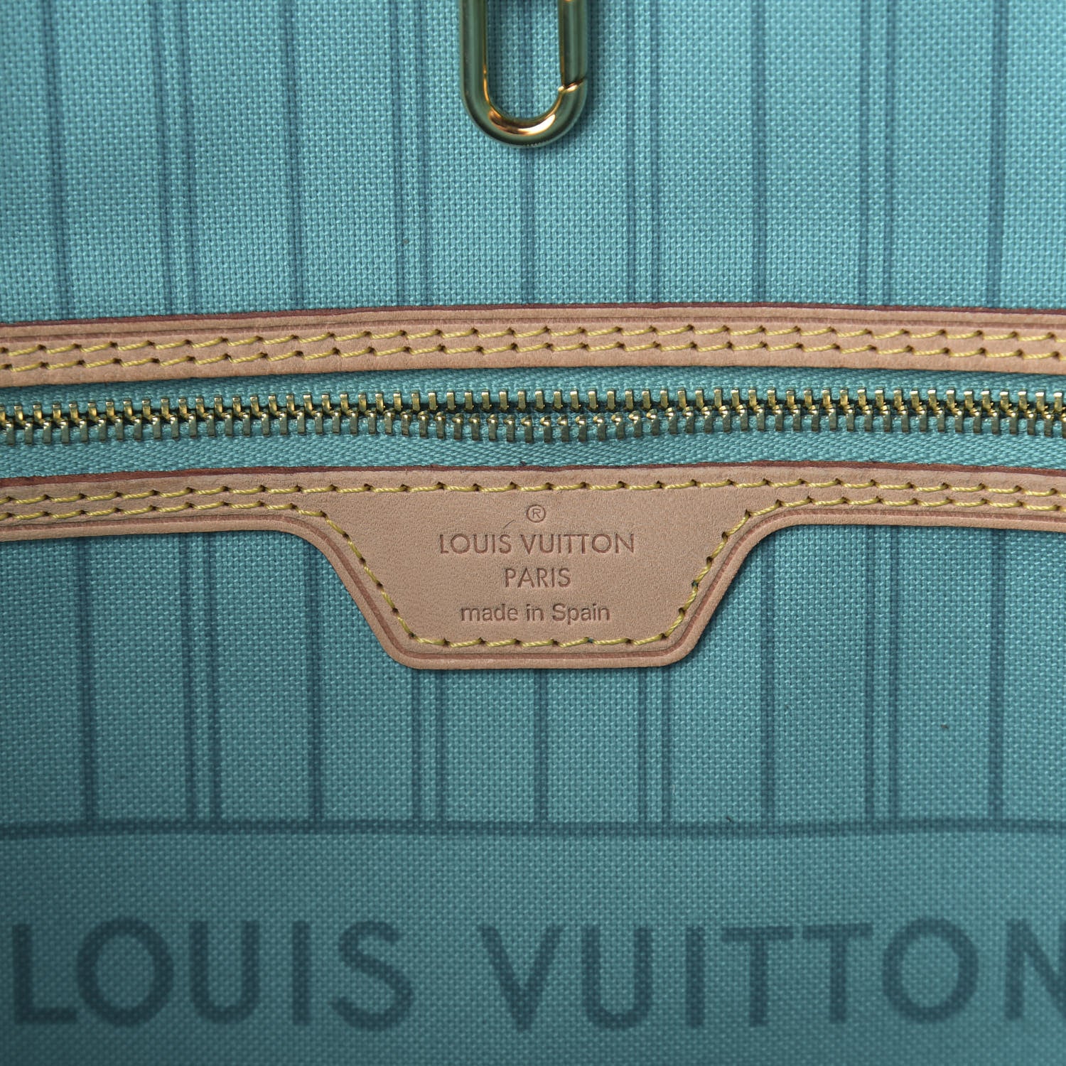 Louis Vuitton Monogram V Neverfull MM Turquoise 8 of 10