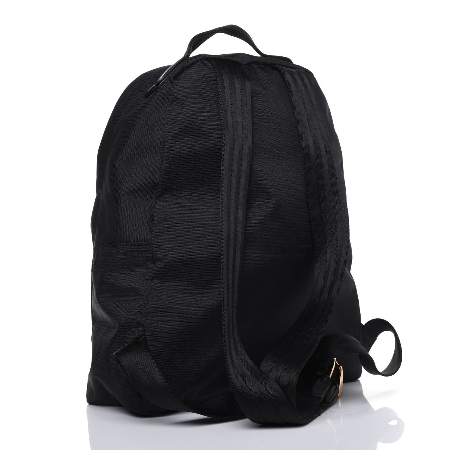 Nylon Varsity Backpack Black