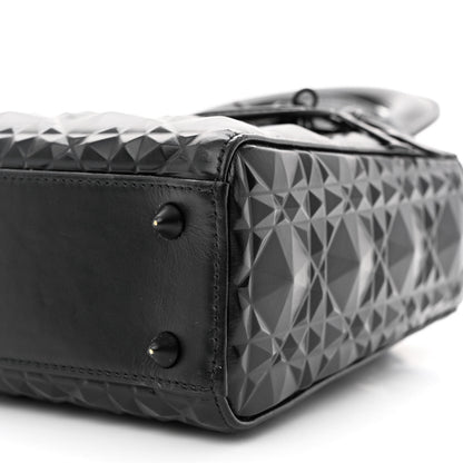 Christian Dior Calfskin Cannage Diamond My ABCDior Lady Dior Black 10 of 11