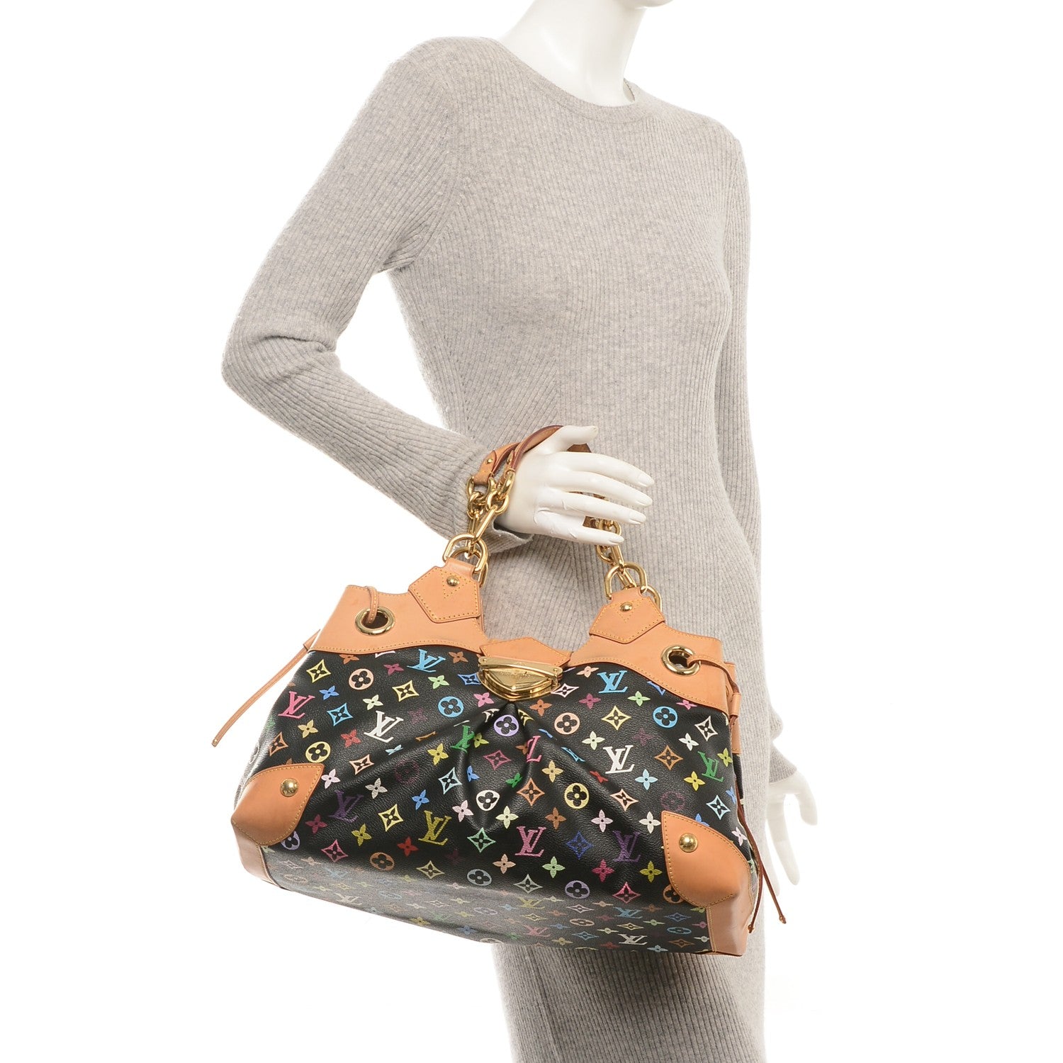 Louis Vuitton Monogram Multicolor Ursula Black 2 of 6