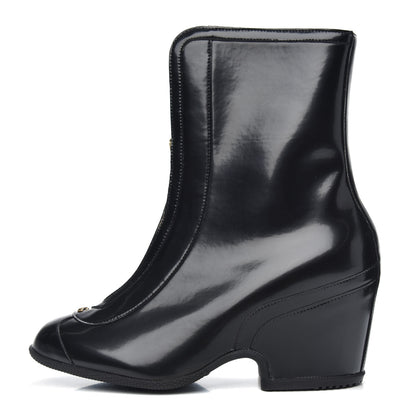 Gucci Coated Fabric Kitt Wellie Boots 39 Black 1 of 9