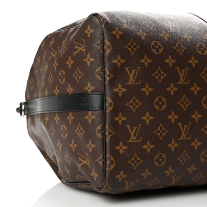 Louis Vuitton Monogram Macassar Keepall Bandouliere 55 7 of 8