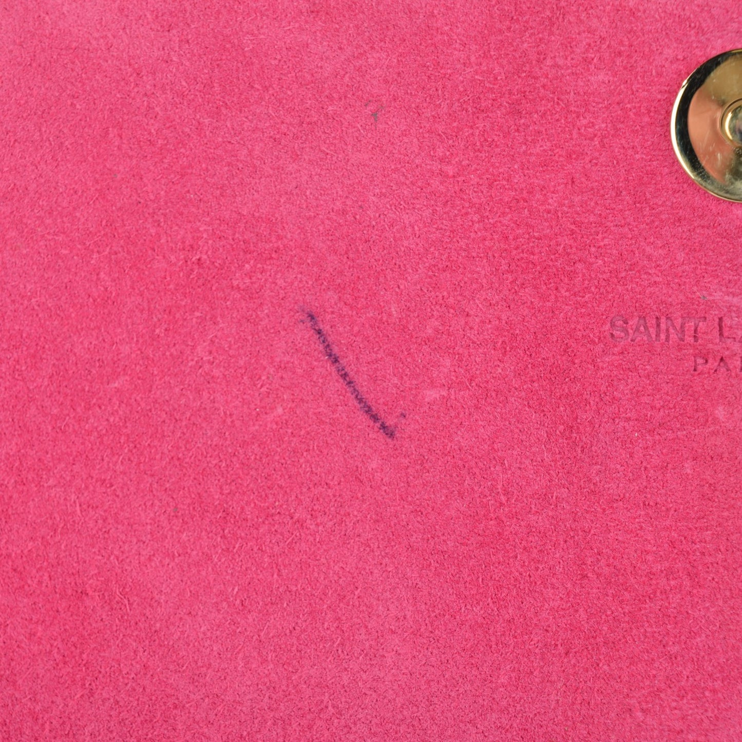 Textured Patent Medium Classic Monogram Clutch Fuchsia
