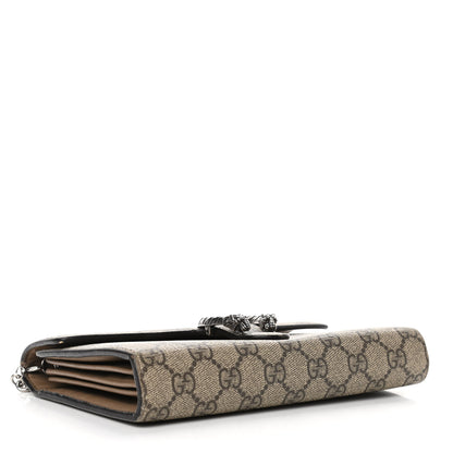 Gucci GG Supreme Monogram Mini Dionysus Chain Wallet Beige Taupe 3 of 7
