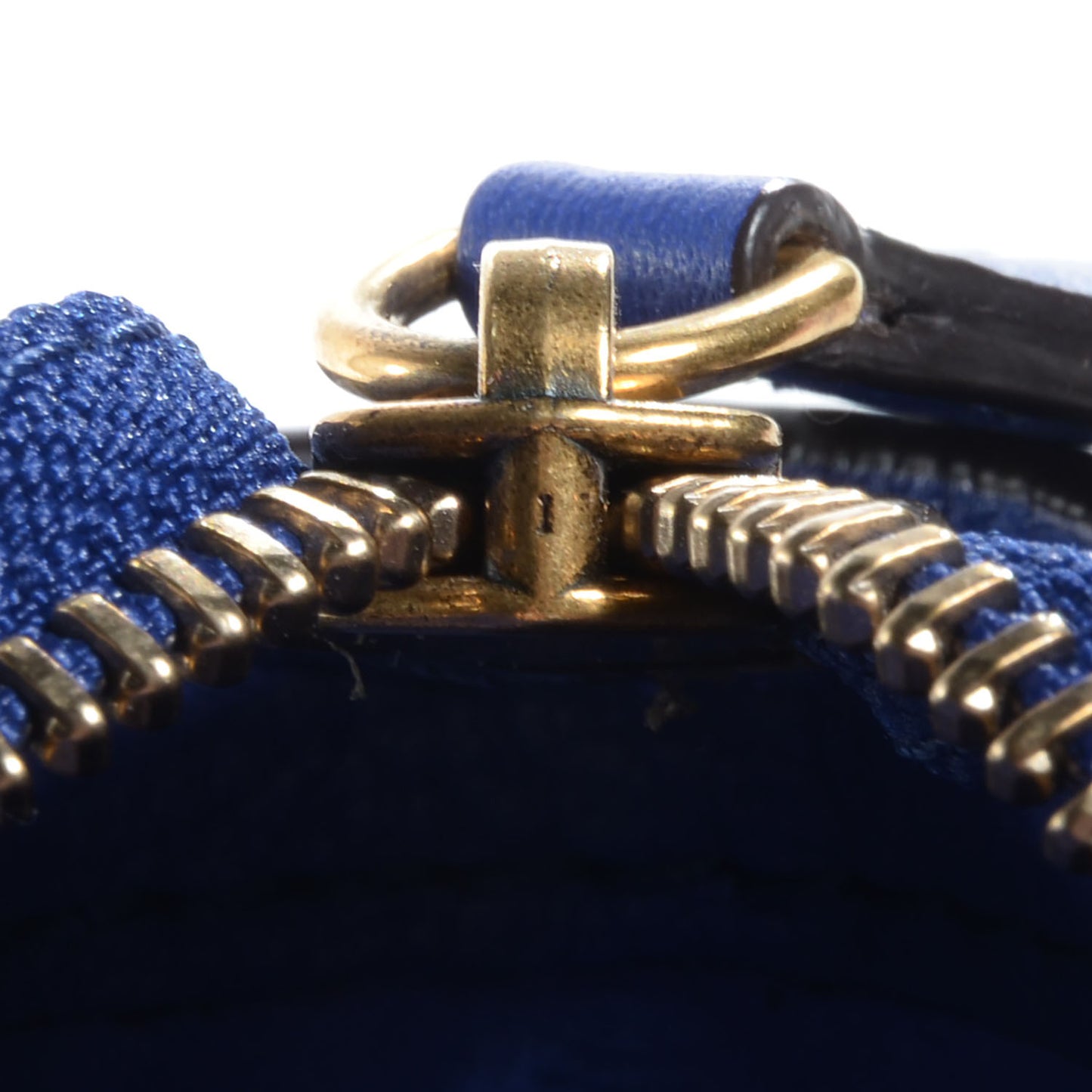 Drummed Leather Nano Luggage Indigo