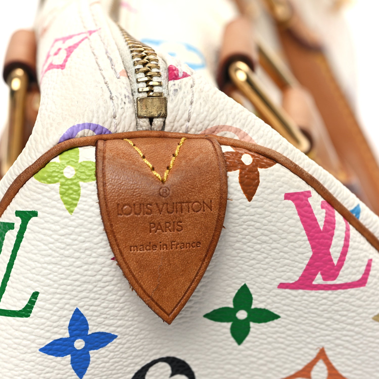 Louis Vuitton Monogram Multicolor Speedy 30 White 6 of 12