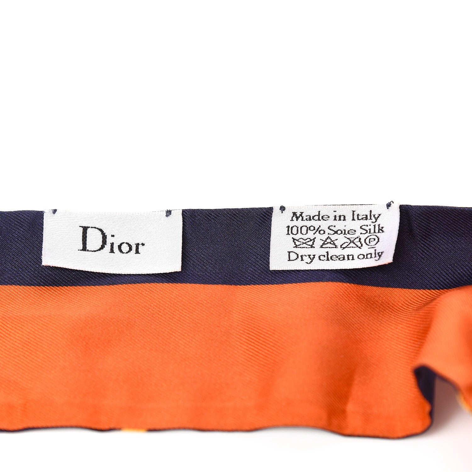 Christian Dior Silk ABCDior A Mitzah Scarf Blue Marine 2 of 2