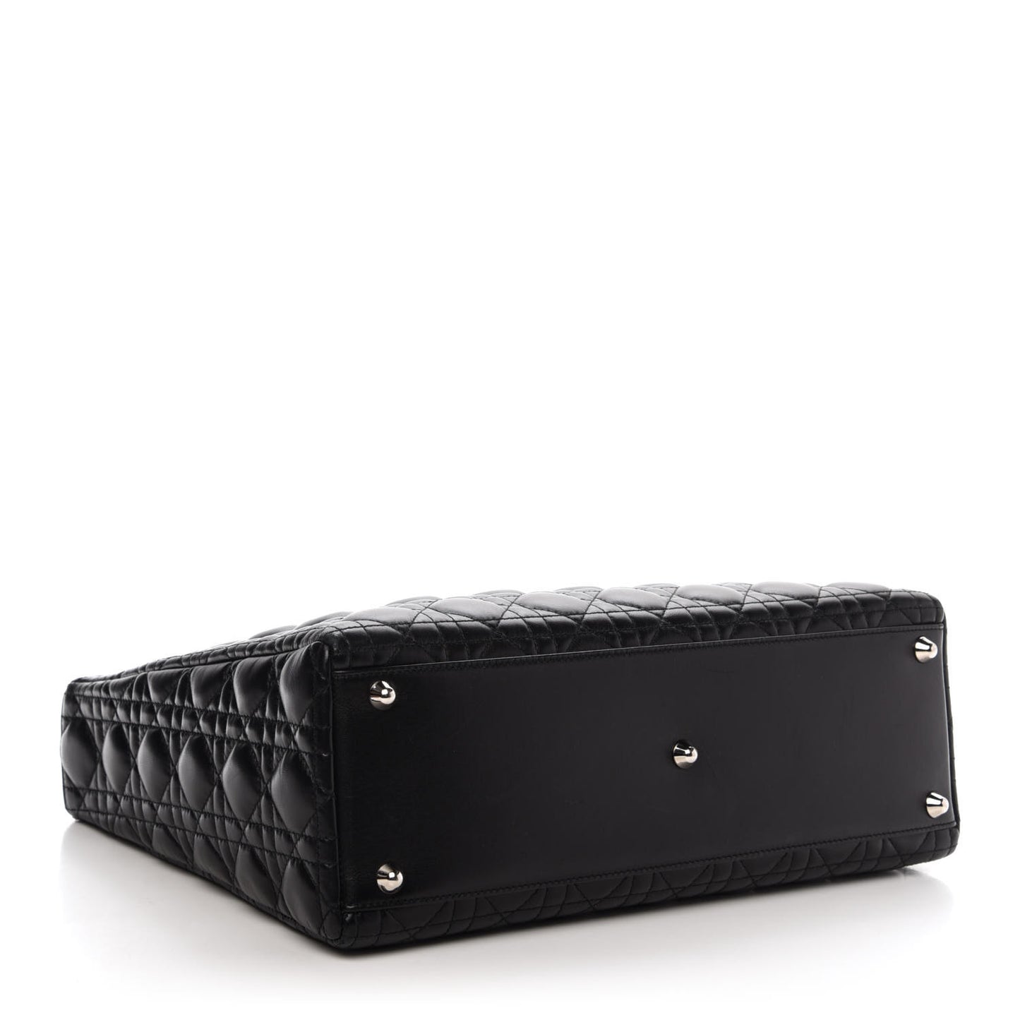 Lambskin Cannage Large Lady Dior Black