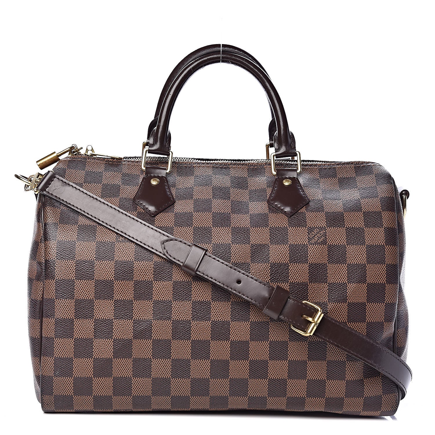 Louis Vuitton Damier Ebene Speedy Bandouliere 30 1 of 17