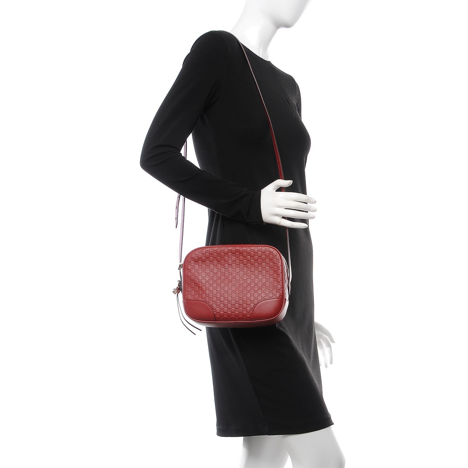 Gucci Microguccissima Mini Bree Messenger Bag Red 2 of 7