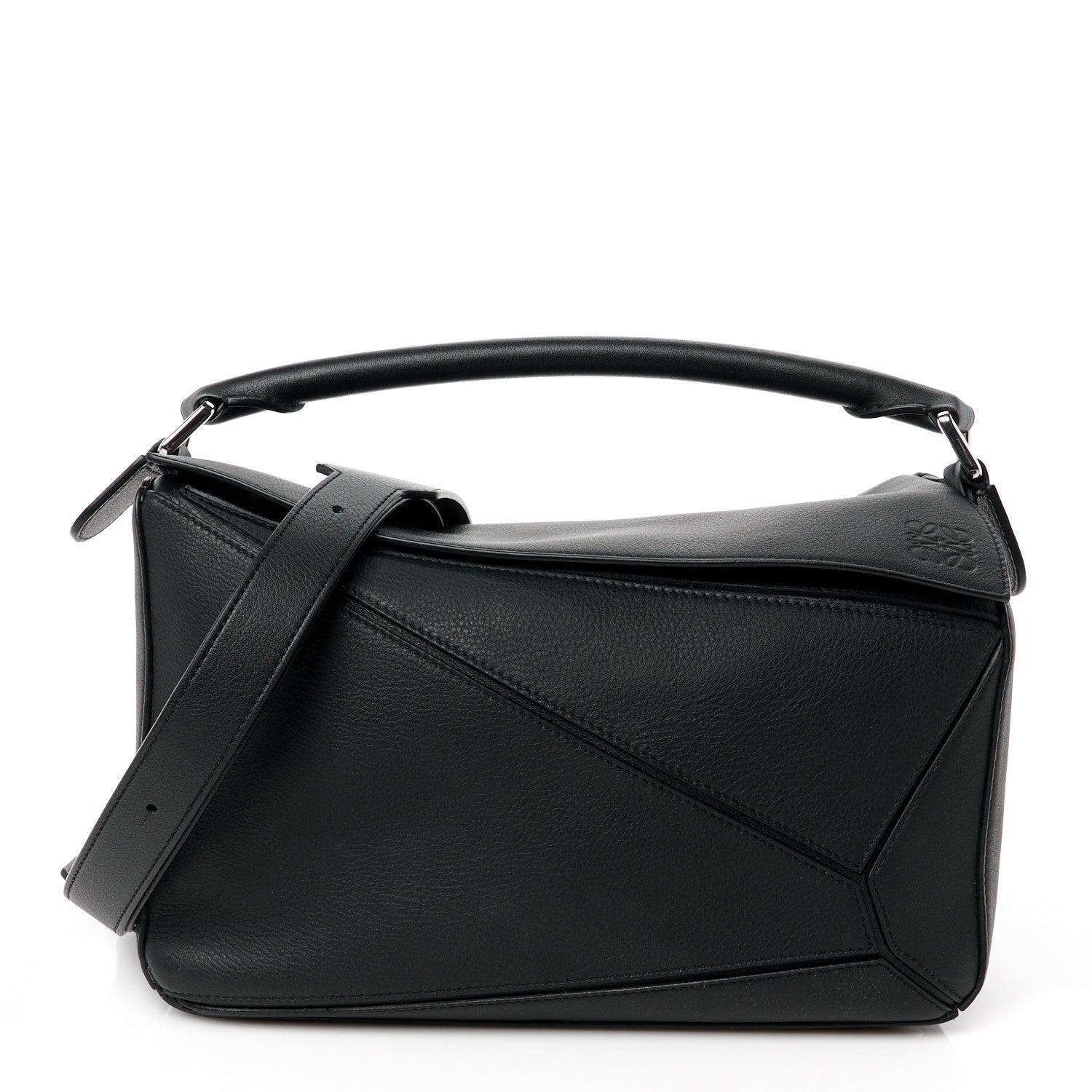 Loewe Calfskin Medium Puzzle Bag Black 1 of 10