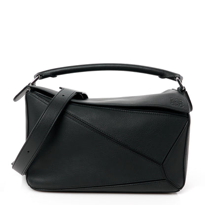 Loewe Calfskin Medium Puzzle Bag Black 1 of 10
