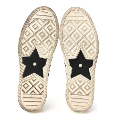Christian Dior Canvas Macro Houndstooth Embroidered Womens Walk'N'Dior Low Top Sneakers 39 White Black 6 of 10