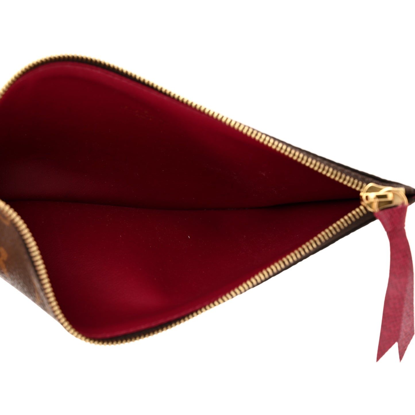 Monogram Pochette Felicie Chain Wallet Fuchsia