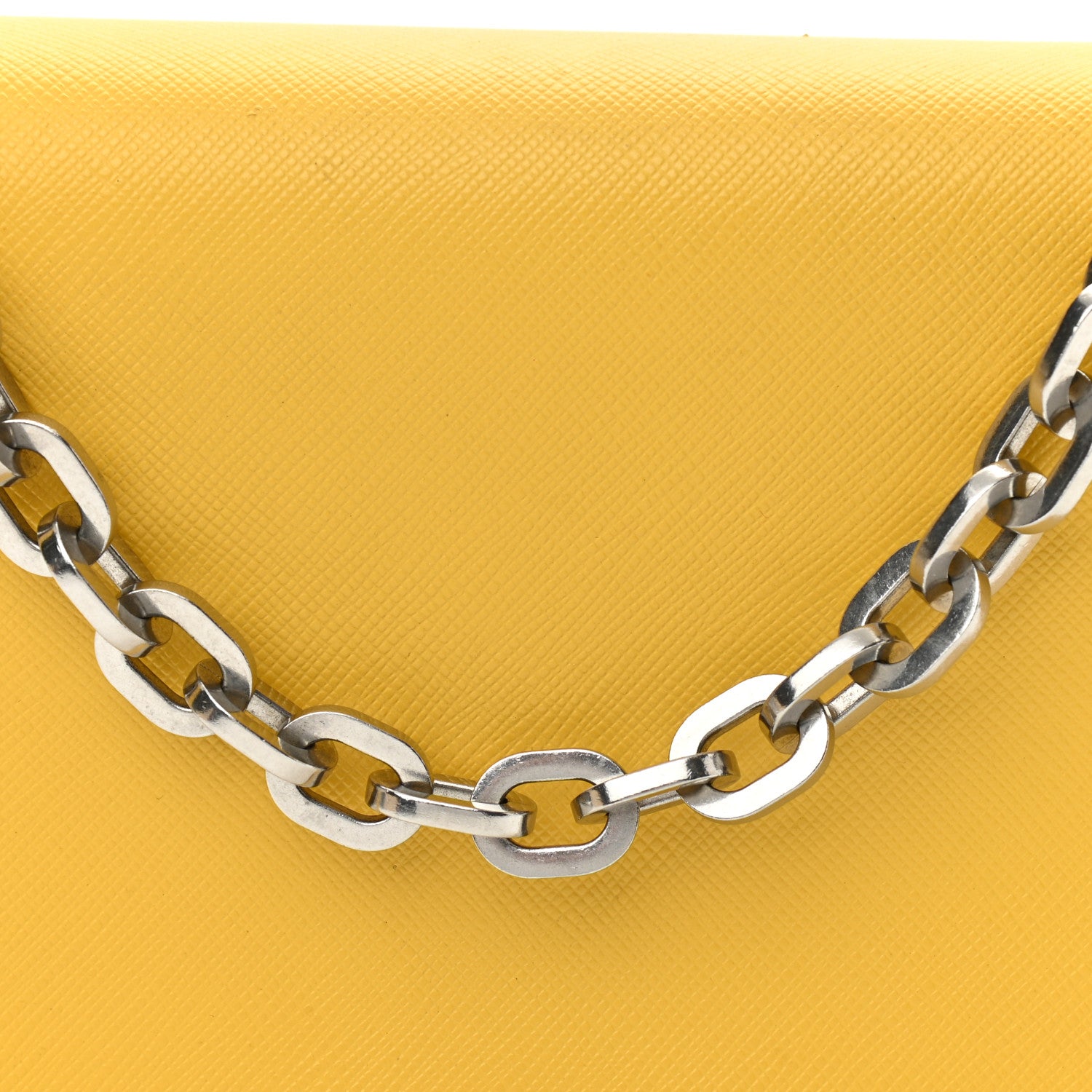 Prada Saffiano Chain Shoulder Bag Sole 8 of 12