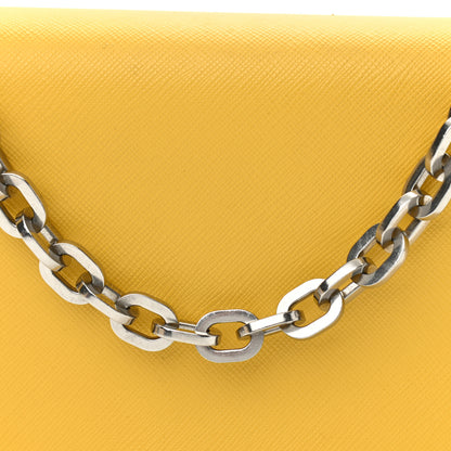 Prada Saffiano Chain Shoulder Bag Sole 8 of 12