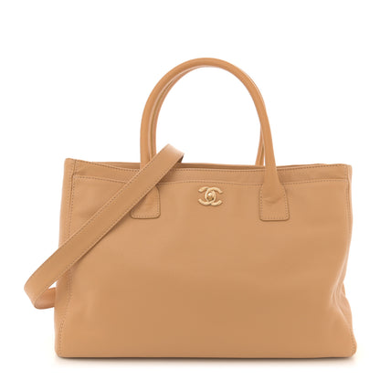 Chanel Calfskin Cerf Executive Shopper Tote Beige 1 of 15