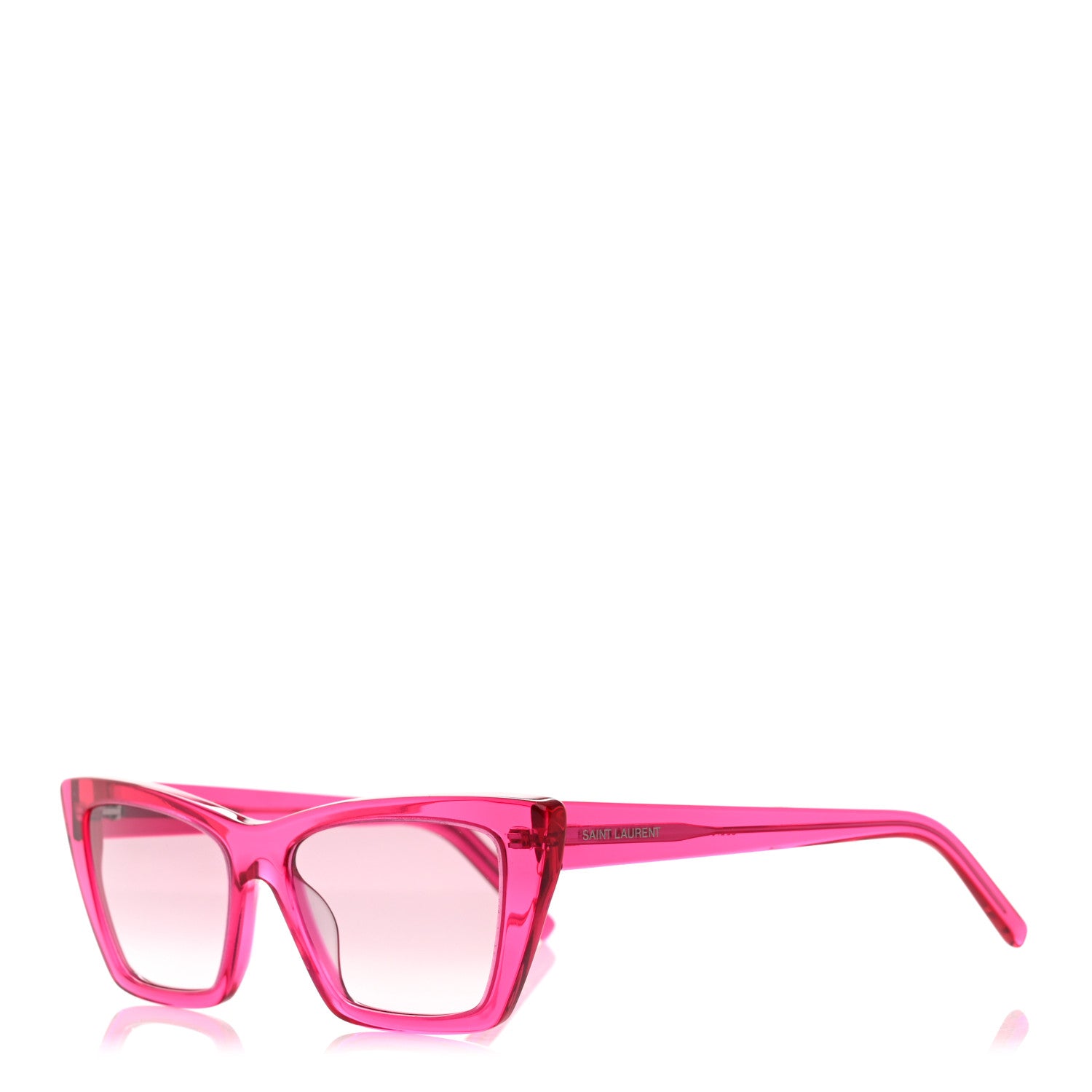 Saint Laurent Mica SL 276 Acetate Cat Eye Sunglasses Pink 1 of 8