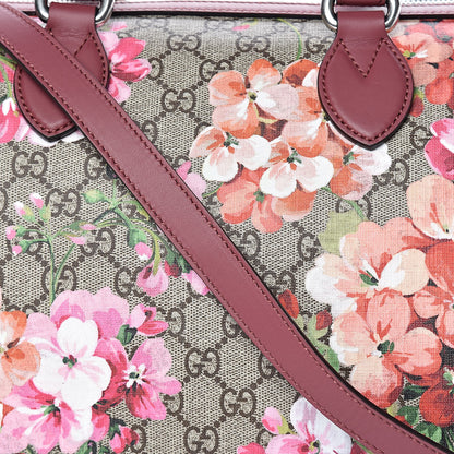 Gucci GG Supreme Monogram Blooms Medium Boston Beige Multicolor Dry Rose 11 of 11