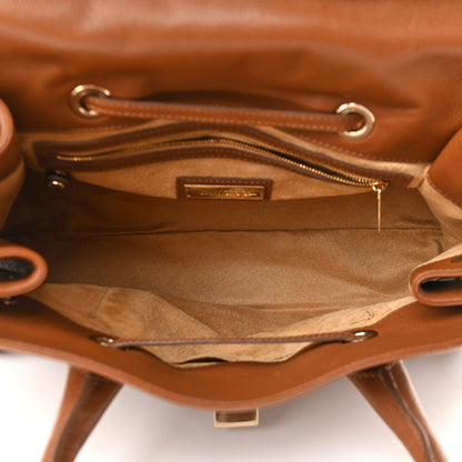 Jimmy Choo Grainy Calfskin Large Rosalie Satchel Brown 5 of 11