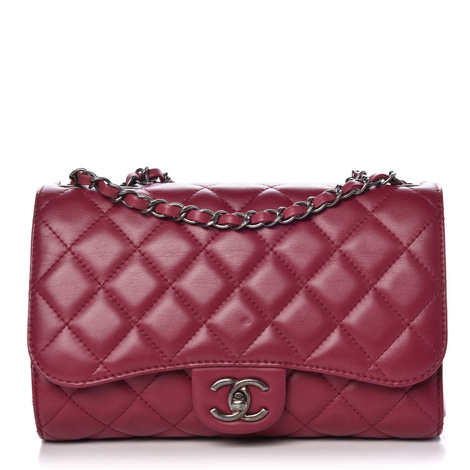 Chanel Lambskin Medium Grocery By Drawstring Shopping Bag Pink 1 of 9