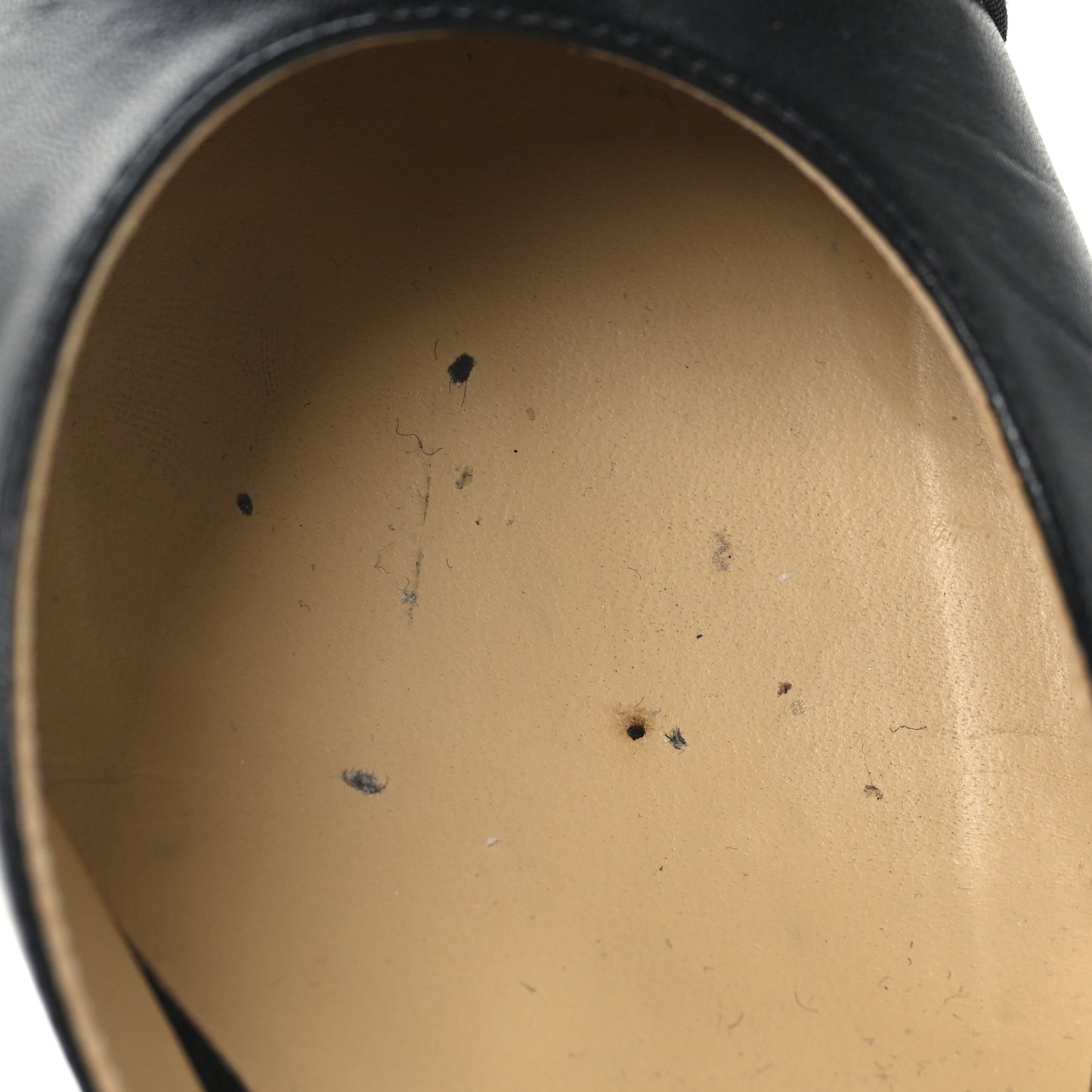 Goatskin Grosgrain Cap Toe CC Slingback Sandals 38 Black