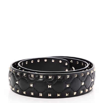 Valentino Garavani Lambskin Rockstud Spike Shoulder Strap Black 2 of 4