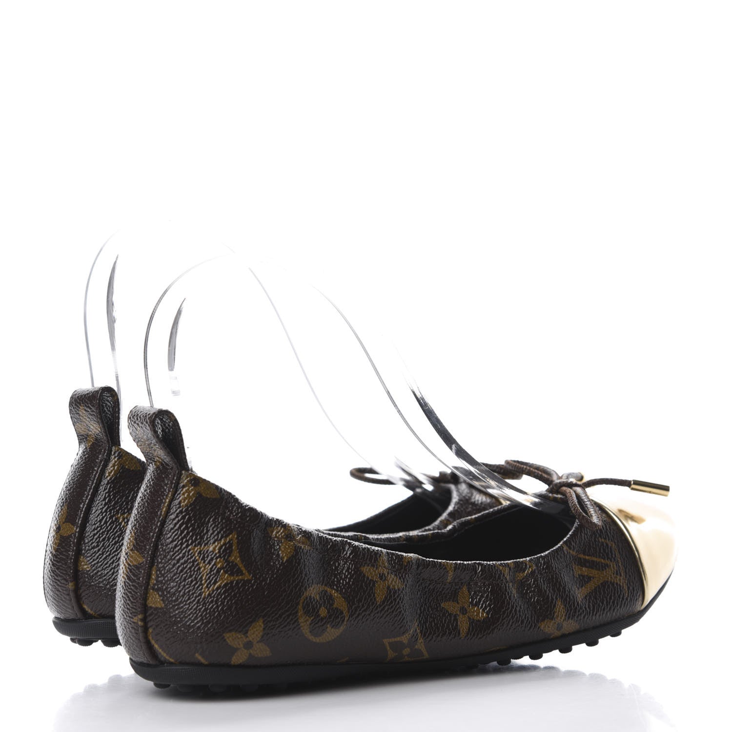 Louis Vuitton Monogram Flirty Ballet Flats 36 Gold 4 of 12