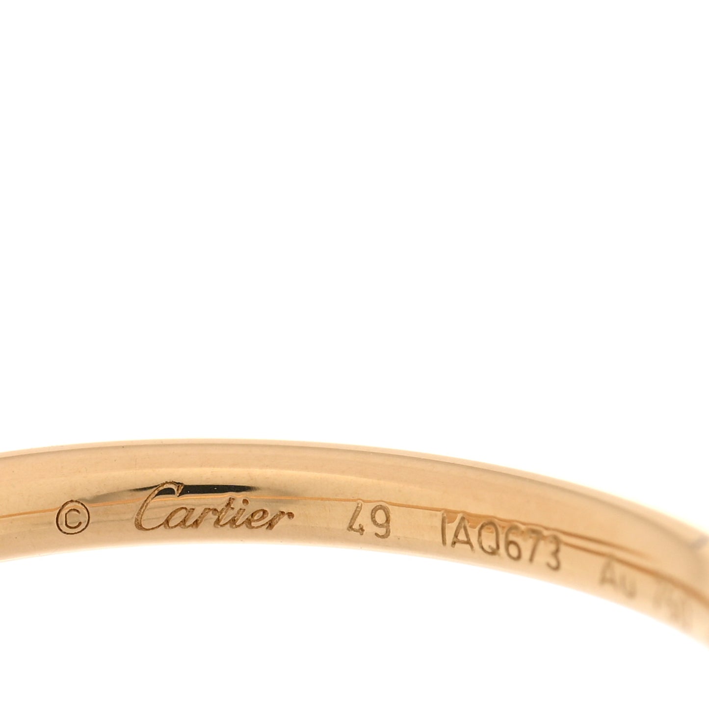 18K Yellow Gold Small Juste Un Clou Ring 49 5
