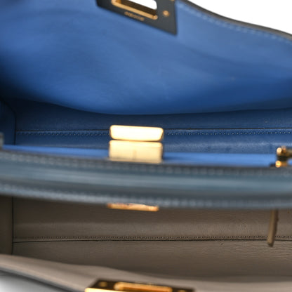 Fendi Vitello Tahiti Nappa Medium Peekaboo Iconic Essentially Satchel Notturno Grigio Polvere Nebula 5 of 8