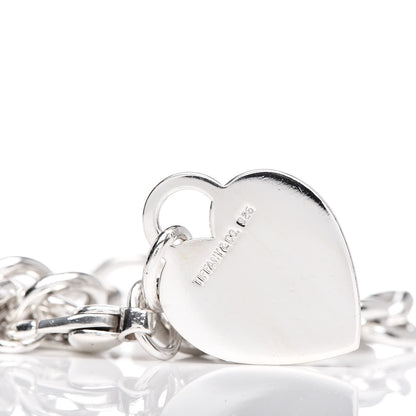 Tiffany Sterling Silver Heart Tag Charm Bracelet 4 of 5