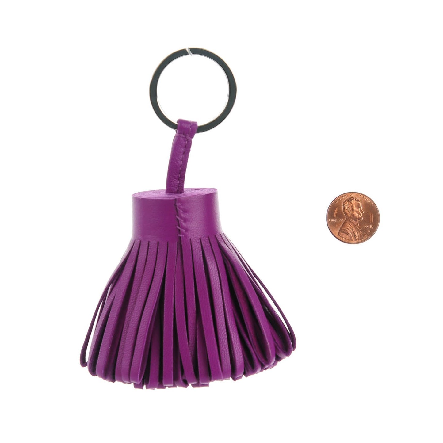 Lambskin Carmen Tassel Key Holder Anemone