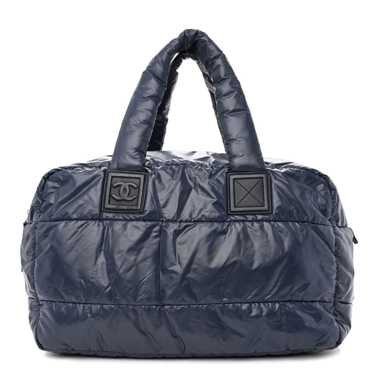 Nylon Coco Cocoon Medium Reversible Tote Navy