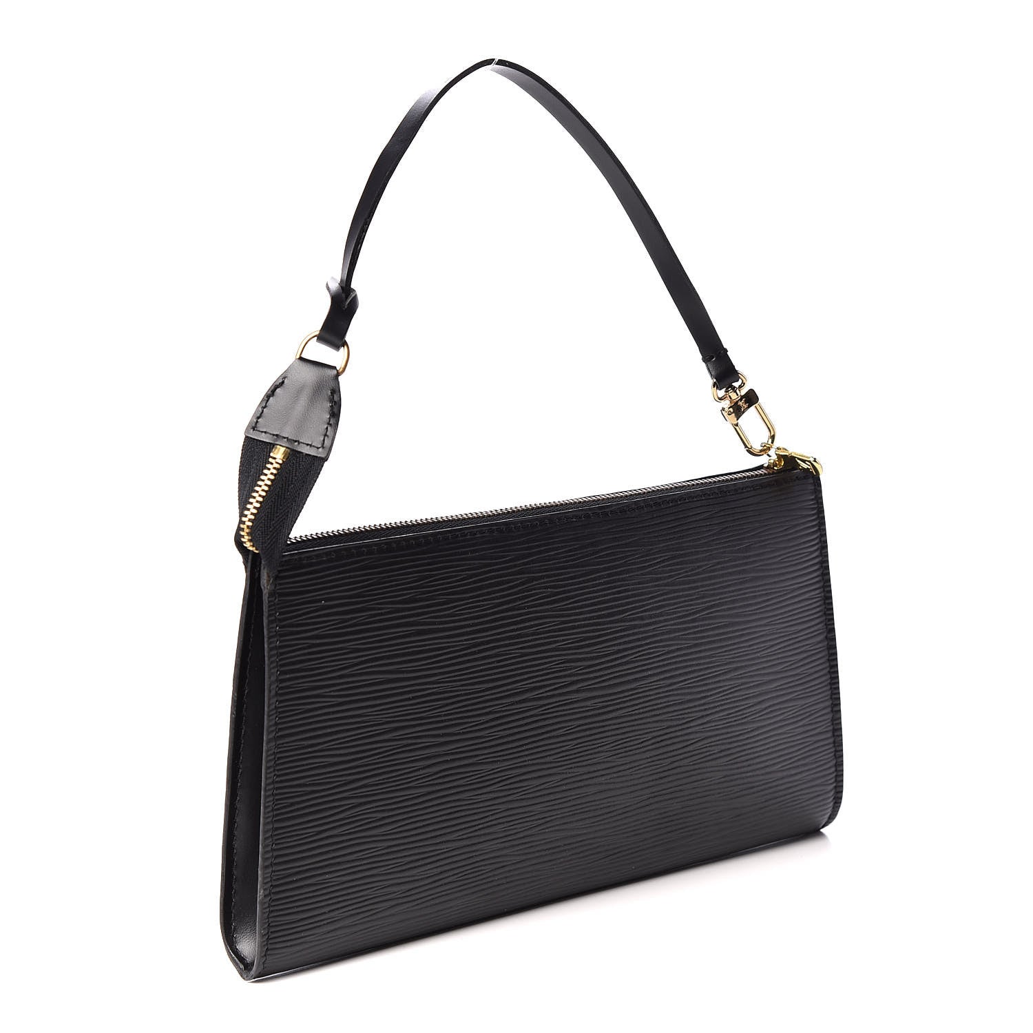 Louis Vuitton Epi Pochette Accessories 24 Black 2 of 8