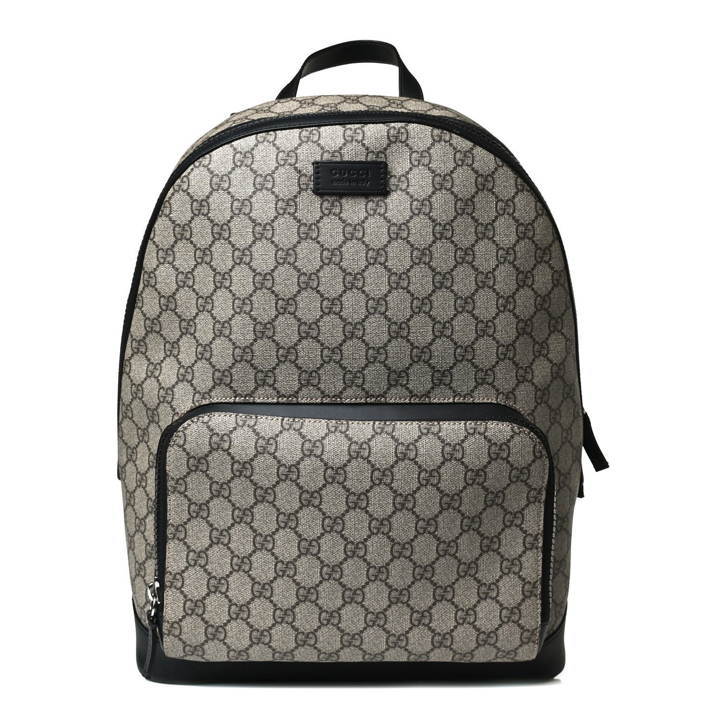 GG Supreme Monogram Medium Backpack Black