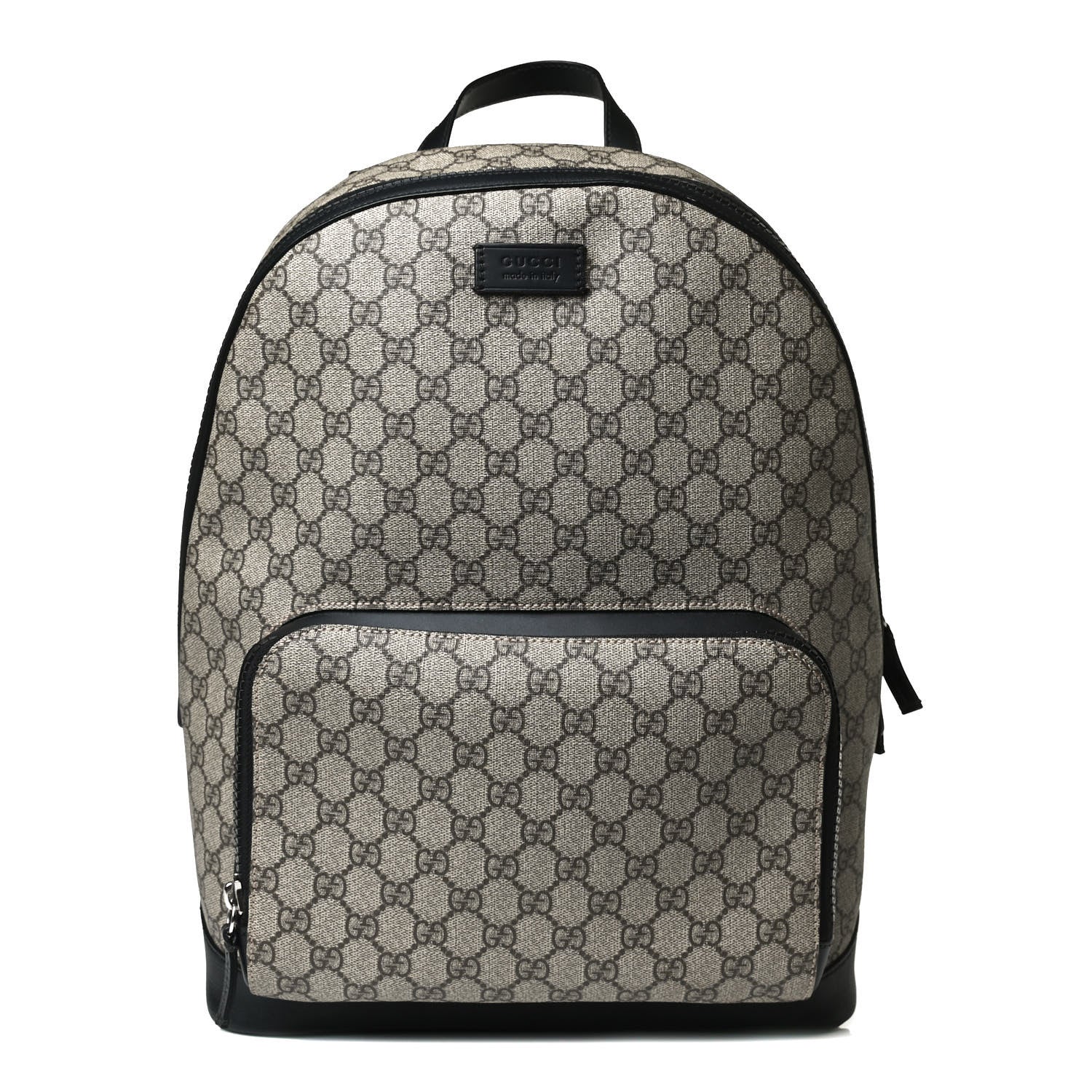 Gucci GG Supreme Monogram Medium Backpack Black 1 of 15