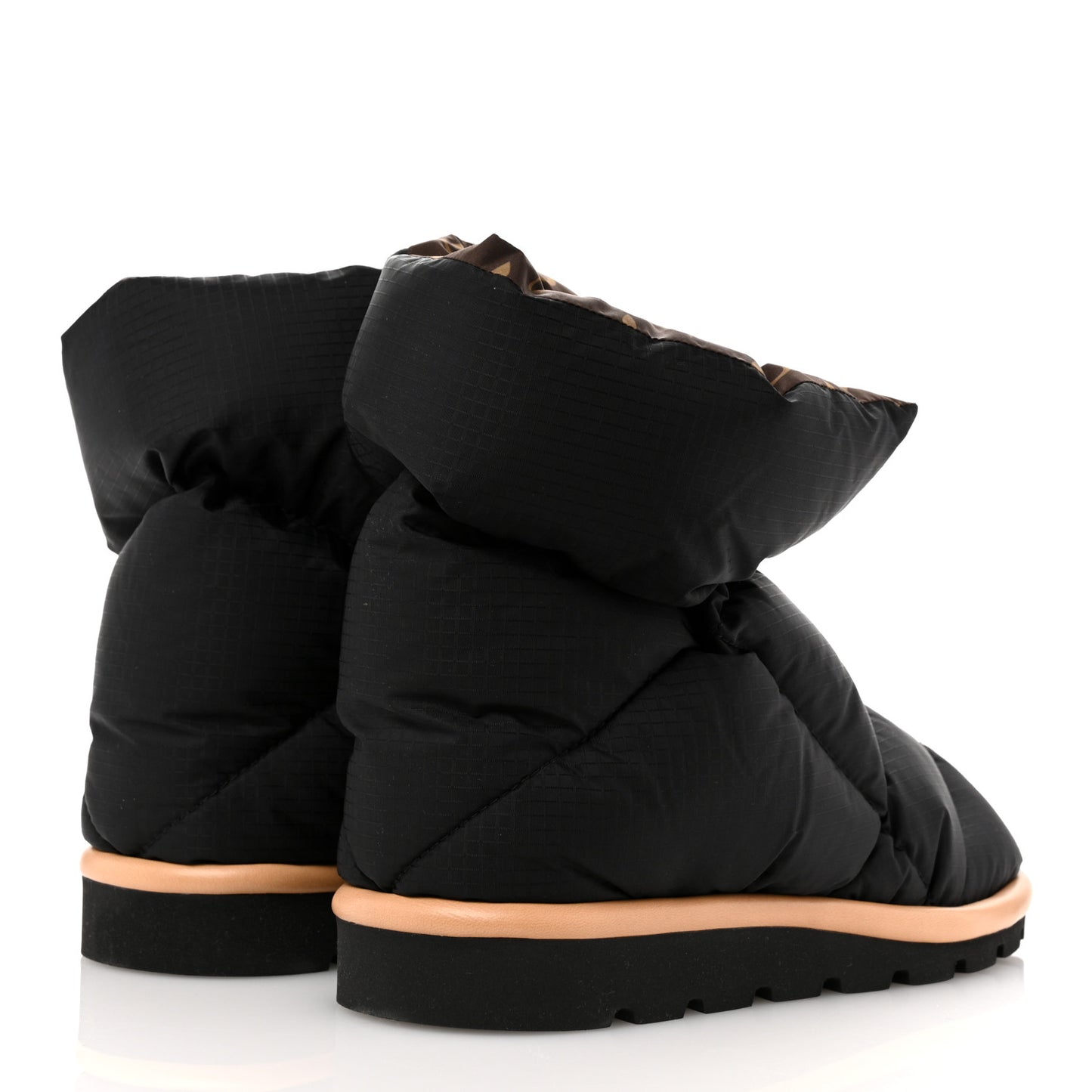 Nylon Monogram Pillow Comfort Ankle Boot 38 Black