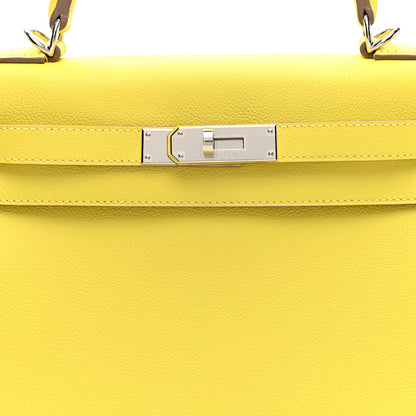 Hermes Evercolor Kelly Retourne 28 Lime 8 of 10