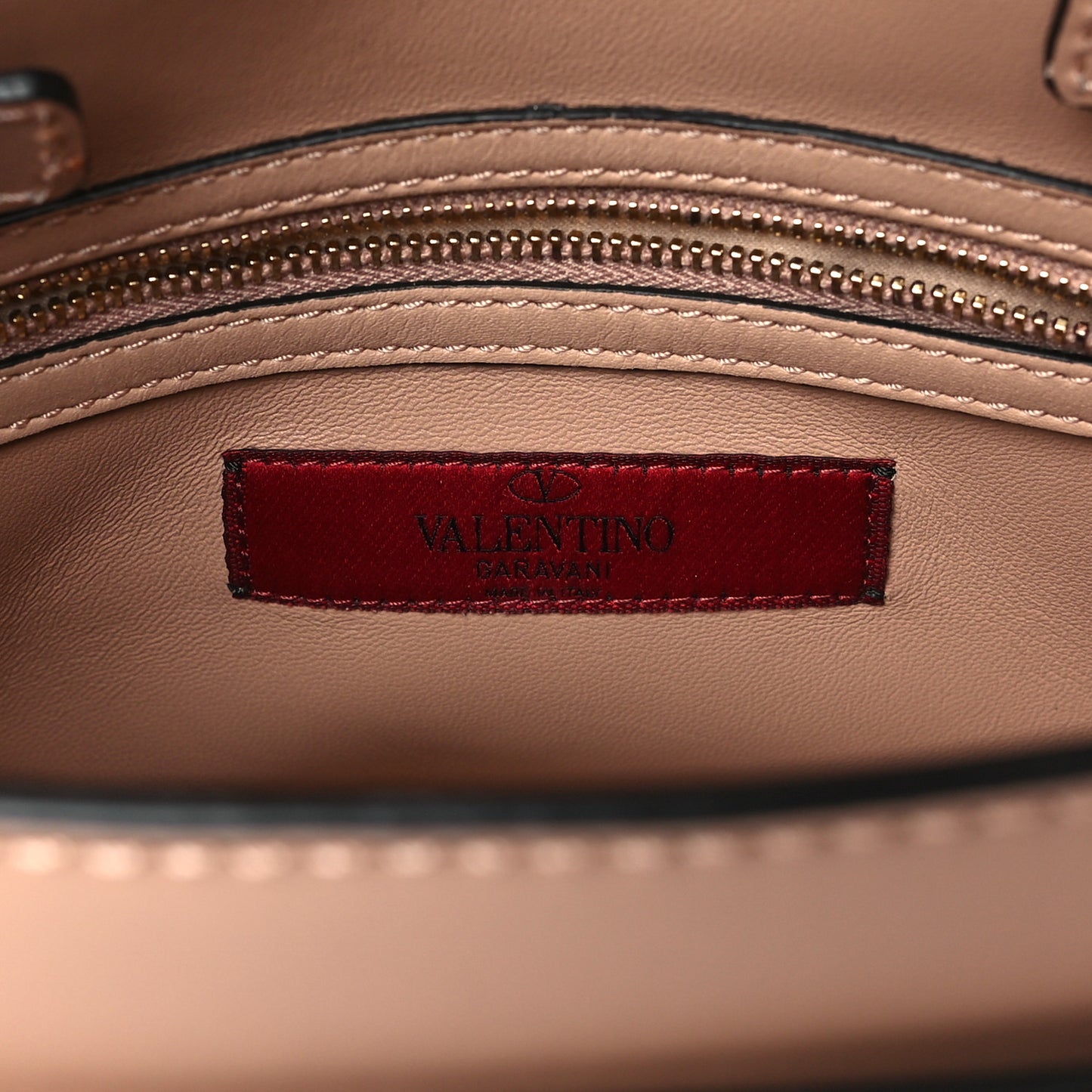 Calfskin Medium My Rockstud Frame Bag Beige