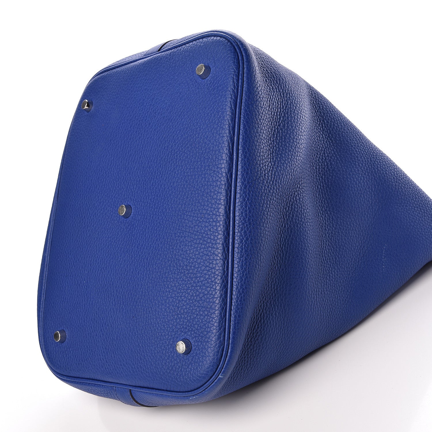 Hermes Taurillon Clemence Picotin Lock TGM Bleu Electrique 10 of 12