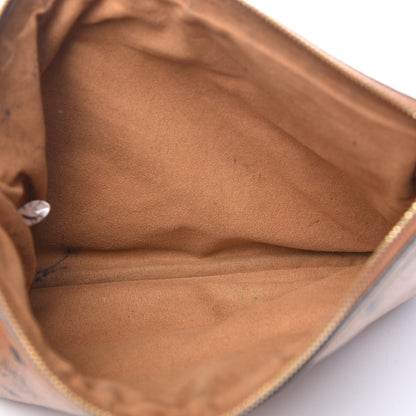 MCM Visetos Liz Shopper Tote Pouch Cognac 5 of 13