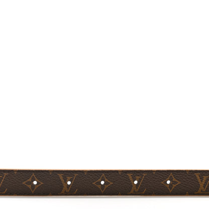 Louis Vuitton Calfskin Monogram 20mm LV Iconic Reversible Belt 75 30 Arizona Beige 4 of 9