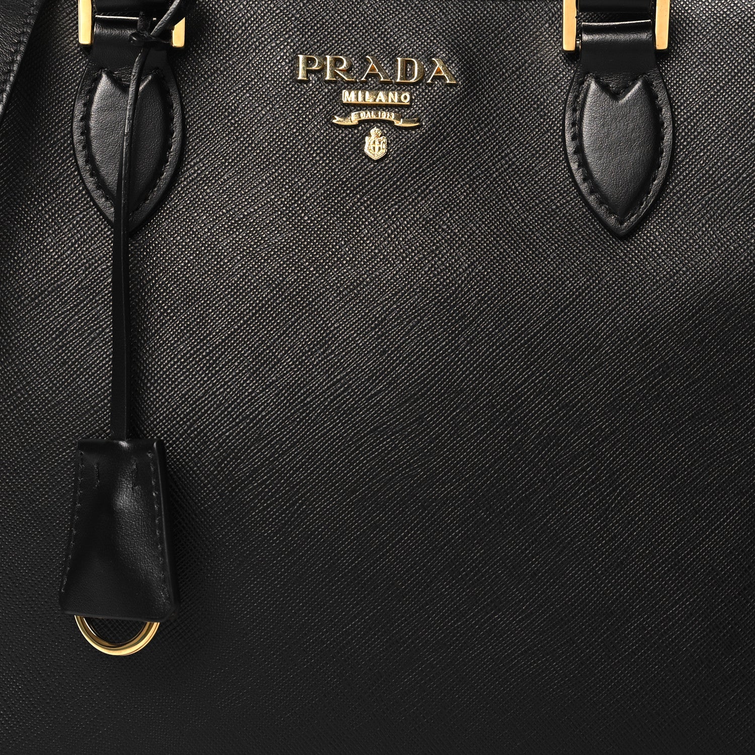 Prada Saffiano Soft Calfskin Tote Black 7 of 9