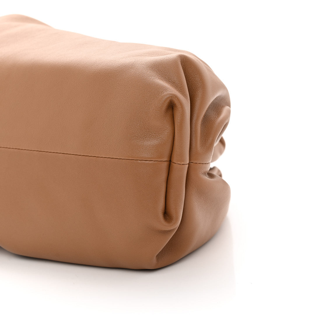 Smooth Butter Calf The Pouch Oversized Clutch Teak
