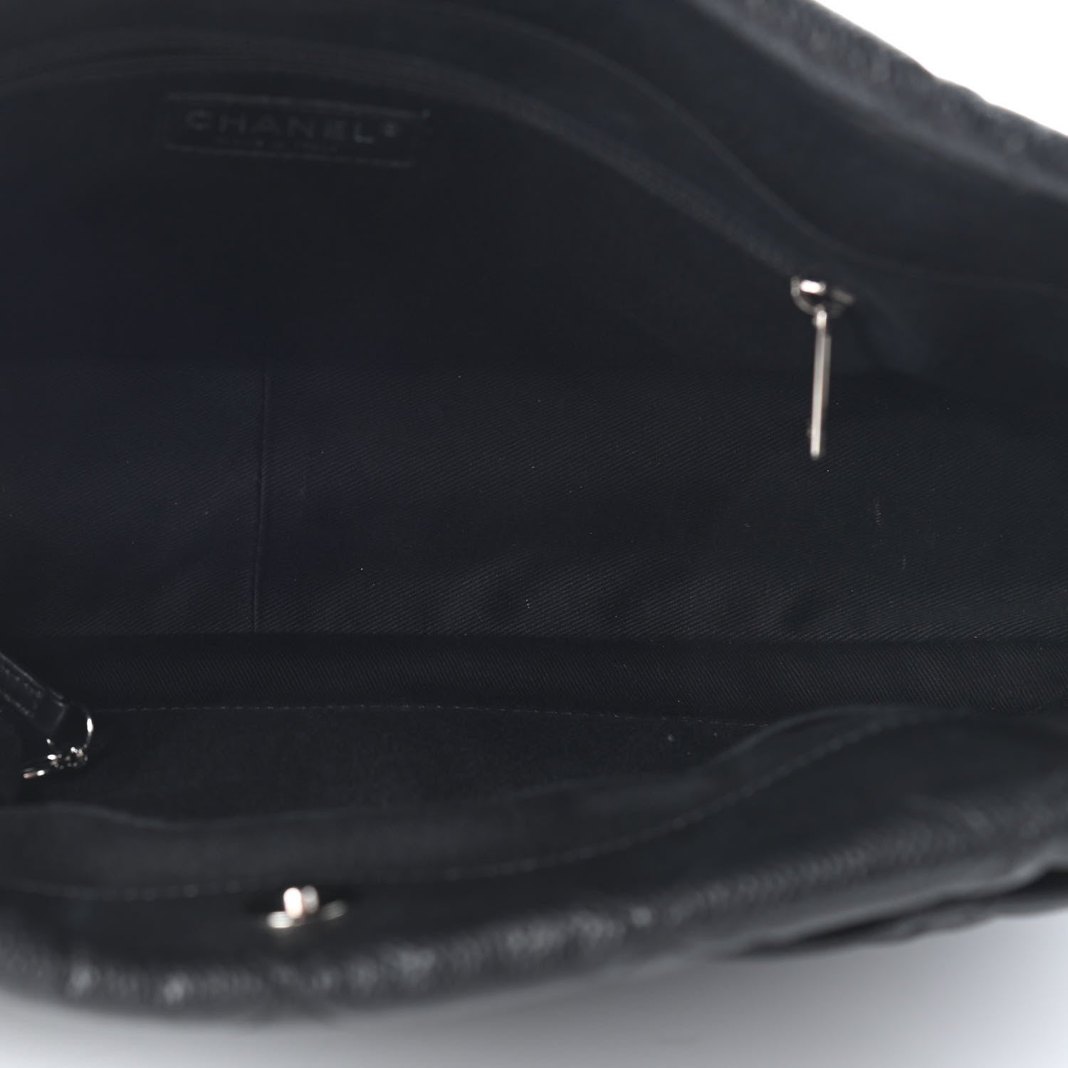 Chanel Caviar Quilted CC Timeless Soft Tote Black 5 of 10