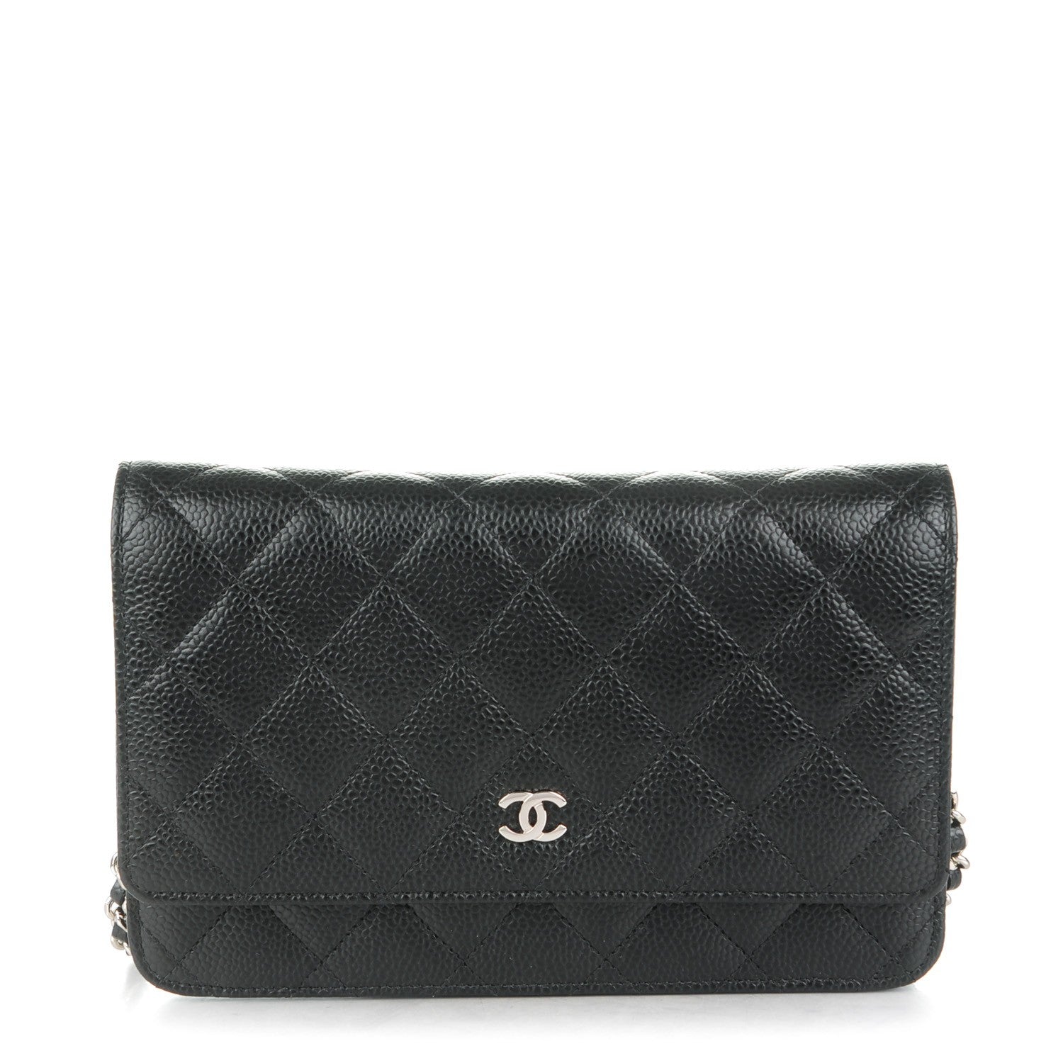 Chanel Caviar Quilted Wallet On Chain WOC Black 1 of 8
