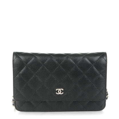 Chanel Caviar Quilted Wallet On Chain WOC Black 1 of 8